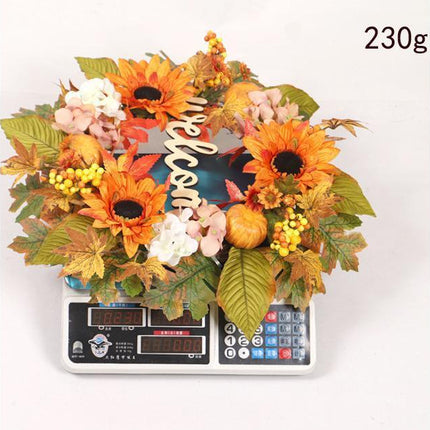 45cm Fall Wreath - Thanksgiving Wreath, Artificial Fall Garland, Welcome Wreath Decorations.