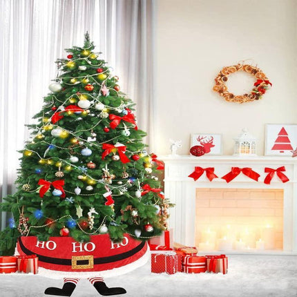 Christmas Tree Collar, 48 Inch Christmas Tree Ring, Foldable Christmas Tree Skirt.