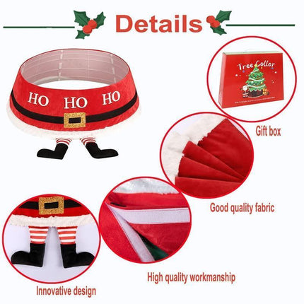 Christmas Tree Collar, 48 Inch Christmas Tree Ring, Foldable Christmas Tree Skirt.
