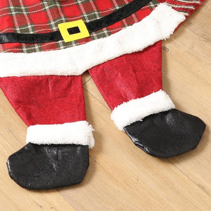 Christmas Tree Skirt, 48 Inch Christmas Tree Skirt Collar, 3D Santa Claus Tree Skirt.