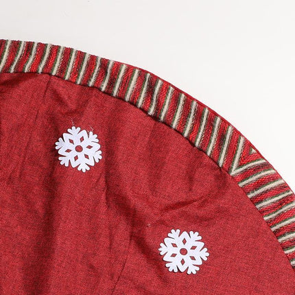 Christmas Tree Skirt, 48 Inch Christmas Tree Skirt Collar, 3D Santa Claus Tree Skirt.