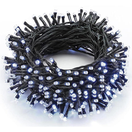 10M100LED Battery Operated Christmas String Lights with 8 Modes - White.