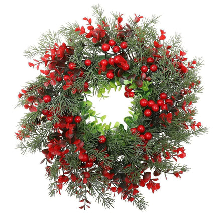 1pcs Winter Berry Wreath Christmas Tree Wreath Christmas Artificial Wreath Artificial Christmas Wreaths Xmas Porch Wreath.