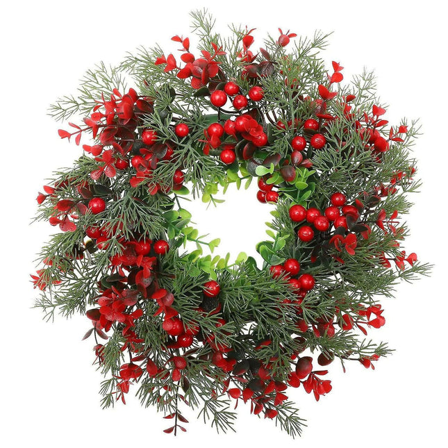 1pcs Winter Berry Wreath Christmas Tree Wreath Christmas Artificial Wreath Artificial Christmas Wreaths Xmas Porch Wreath.