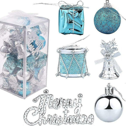 32 Christmas Tree Decoration Balls Christmas Tree Decoration Gift Box Christmas Tambourine Letter.