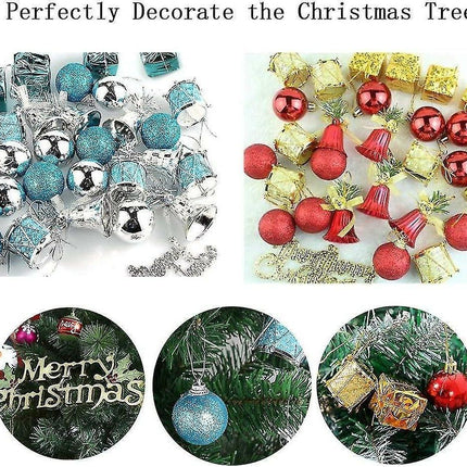 32 Christmas Tree Decoration Balls Christmas Tree Decoration Gift Box Christmas Tambourine Letter.