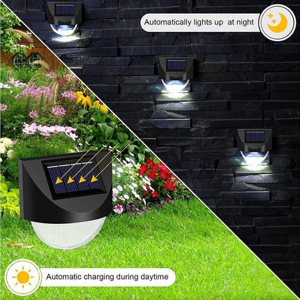 4 Pcs - Solar Mirror 1 Led - White Light.