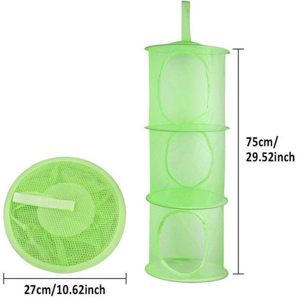 4-Storey Plush Storage Room, Foldable Space-Saving Storage Basket, Suitable For Babies Room, Bathroom, Balcony.