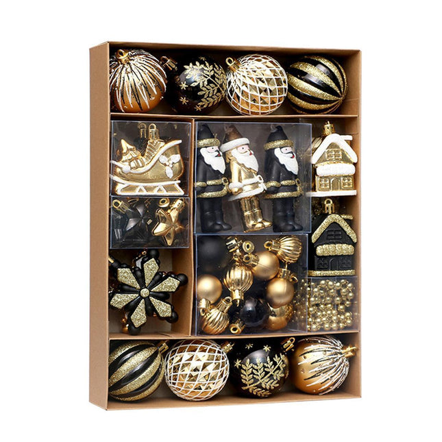 50Pcs Christmas Ornaments SetShatterproof Christmas Ball OrnamentsXmas Seasonal Decorative Assorted Baubles Pendants for Christmas Tree Party Holiday Indoor.