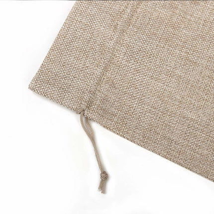 6 Burlap Bags with Drawstring, Rustic Gift Bag Bulk Pack for Mugs, Mason Jars, Wedding Party Favors, Grocery, Gift and Treat Pouches.