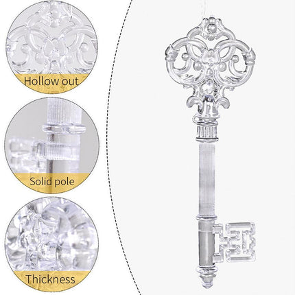 Christmas Decorations Ornaments Set,Clear Icicle Drops Hanging Christmas Tree Decorations Pendants For Xmas New Year Party.