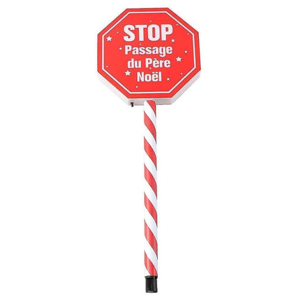 Christmas Garden Stop Sign Solar Energy Garden Decoration Garden Stake Creative Courtyard Landscape.