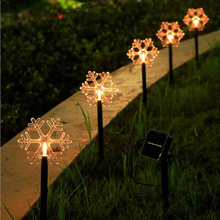 Christmas Solar Garden Light, Outdoor Waterproof Stake Light, Solar Powered Pathway Lights For Pathway, Lawn.