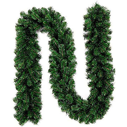 Christmas Wreath Decoration 8.9 Ft Christmas Wreath Artificial Tree Wreath, Suitable for Outdoor and Indoor Non-light Green.
