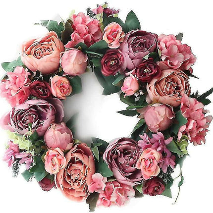 Christmas Wreath Thanksgiving Wreath Deep Red.