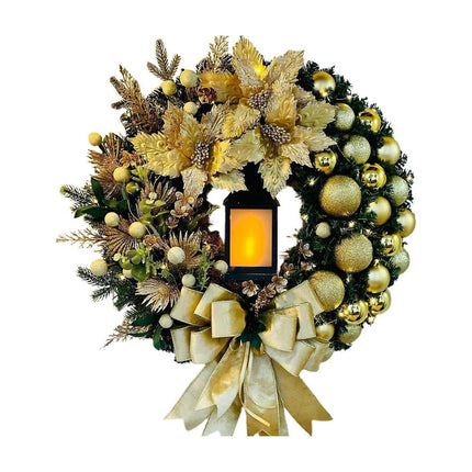 Christmas Wreath Vintage Easy Christmas Wreath for Home 40cm.