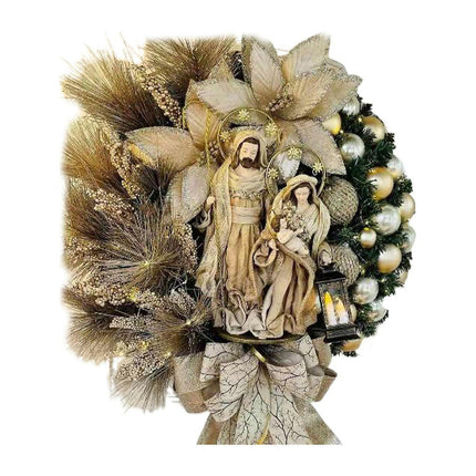 Christmas Wreath Vintage Easy Christmas Wreath for Home 40cm.