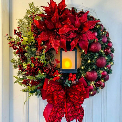 Christmas Wreath Vintage Easy Christmas Wreath for Home 40cm.