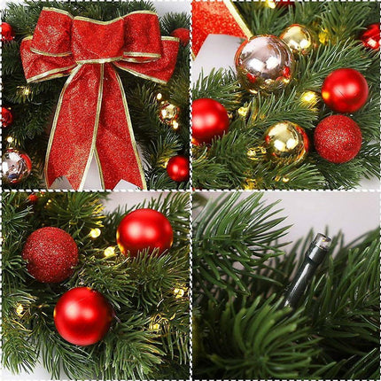 Christmas Wreath With Led And Gate Wreath Christmas Wreath Christmas Wreath Outdoor Christmas 30cm.