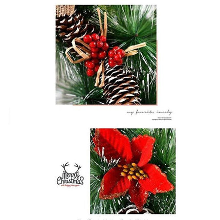 Christmas Wreath, Door Wreath Christmas Christmas Decoration Wreath Christmas Garland with Balls Handmade Christmas Garland Decoration Wreath-32cm.