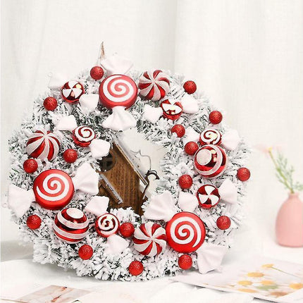 Christmas Wreath, Outdoor Christmas Wreath At The Front Door, Christmas Wreath, Christmas Party Decoration.