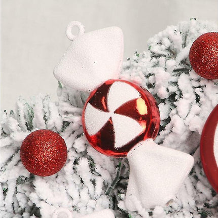 Christmas Wreath, Outdoor Christmas Wreath At The Front Door, Christmas Wreath, Christmas Party Decoration.