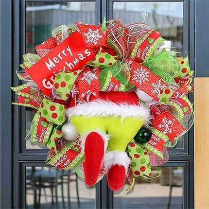 Christmas Wreath,artificial Christmas Wreath, Christmas Front Door Wreath, Outdoor Christmas Wreath.