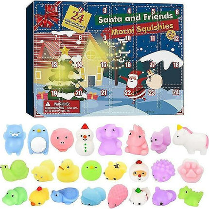 Gigbuff Cam Advent Calendar For babies Countdown Calendar 24PCS  Advent Calendar Blind Box 24 Grid Rubber Toy Blind Box Surprise Gifts.