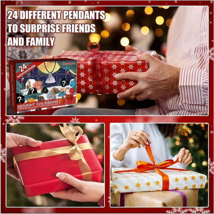 Gigbuff Cam Advent Calendar,  Advent Calendar 24 Boxes Fun Santa Countdown Mineral Crystal Blind Box Toy Boys Advent Calendar Kit.