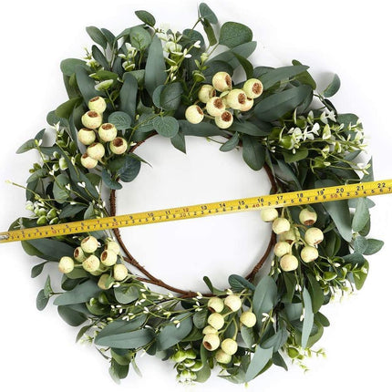 Green Eucalyptus Wreath,Artificial Eucalyptus Leaves Wreath.