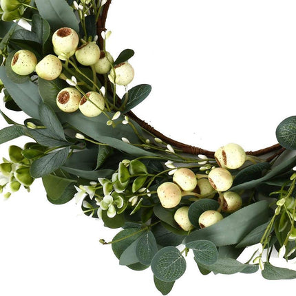Green Eucalyptus Wreath,Artificial Eucalyptus Leaves Wreath.