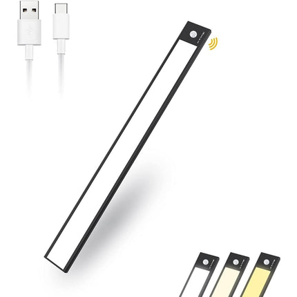 LED Closet Light with Motion Sensor, 12 Inch Dimmable Rechargeable LED Under Kitchen Cabinet Light.