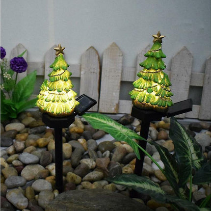 Led Solar Lights Christmas Tree Stake Lights Outdoor Garden Lights Christmas Decoration.