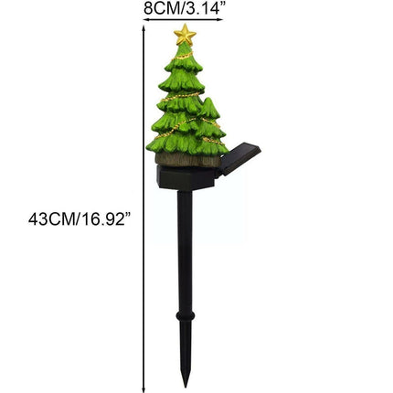 Led Solar Lights Christmas Tree Stake Lights Outdoor Garden Lights Christmas Decoration.