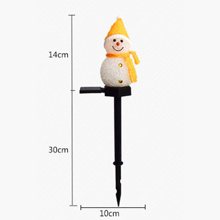 Outdoor Solar Christmas Lights, Set of 3 Snowmen for Patio, Yard, Garden, Lawn Christmas Decorations.