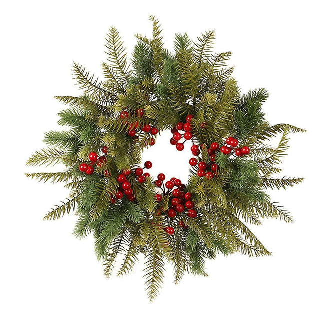 Red Berry Wreath Outdoor Christmas Wreath Christmas Fireplace Wreath Christmas Door Wreath Christmas Wreath Ornament 40x40cm.