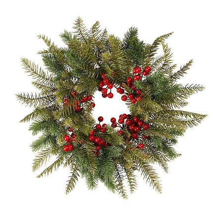 Red Berry Wreath Outdoor Christmas Wreath Christmas Fireplace Wreath Christmas Door Wreath Christmas Wreath Ornament 40x40cm.