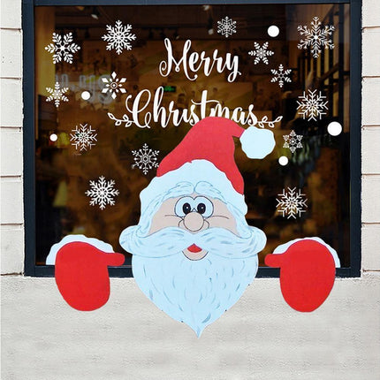 Santa Claus Fence Peeker Christmas Decoration Outdoor Festivity To The Occasion.