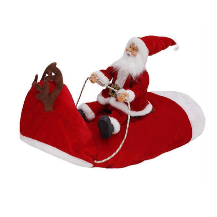 Santa Dog Costume Christmas Pet Clothes Santa Claus Riding Pet Costumes Party Dressing Up Dogs Cats Outfit For Small Medium Dogs Cats.