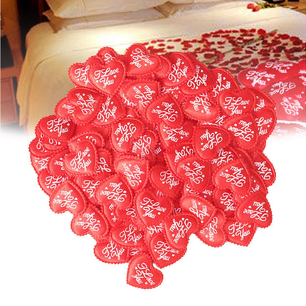 Sponge Heart Shaped Confetti Throwing Petals Wedding Valentine Gift Home Decor - Pink.