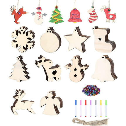 Wooden Christmas Decoration, 100pcs Wooden Christmas Tree Decoration,Christmas Decoration For Babies.
