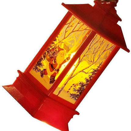 Christmas Candle piece with LED candle decoration small red.