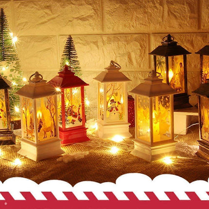 Christmas Candle piece with LED candle decoration small red.