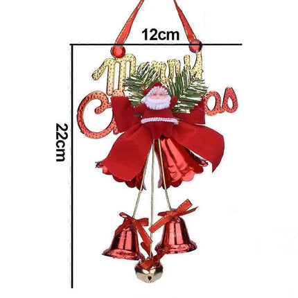 Christmas Decoration bells hanging, ornaments for front door, Christmas decorations.