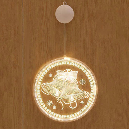 Christmas Decorative String Lights for Window, Acrylic LED Night Lights for babies-16cm.
