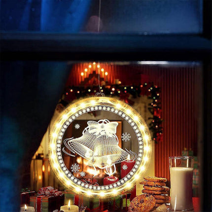 Christmas Decorative String Lights for Window, Acrylic LED Night Lights for babies-16cm.