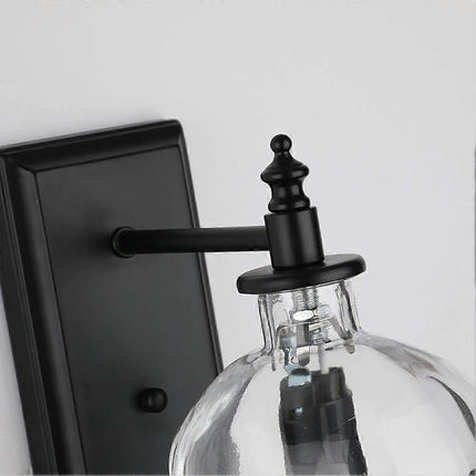 Creative Vintage Industrial Glass Skull Head Wall Sconce Retro Indoor Wall Sconce Lights.