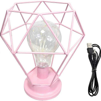Desk Lamps Bedside Lamp Diamond Table Lamp Made of Nordic Wire Decorative USB LED Desk Lamp Battery-operated.