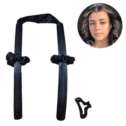 Heatless Hair Curlers For Long Hair, No Heat Silk Curls Headband Can To Sleep In Overnight, Soft Foam Hair Rollers, Curling Ribbon and Flexible.