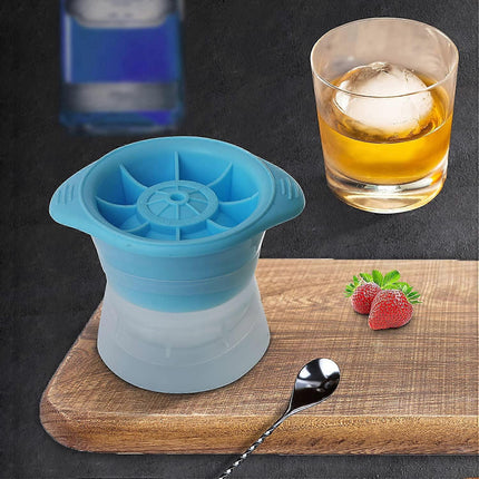 Large Ball Ice Cube Trays 6cm Set of 2 (Grey).